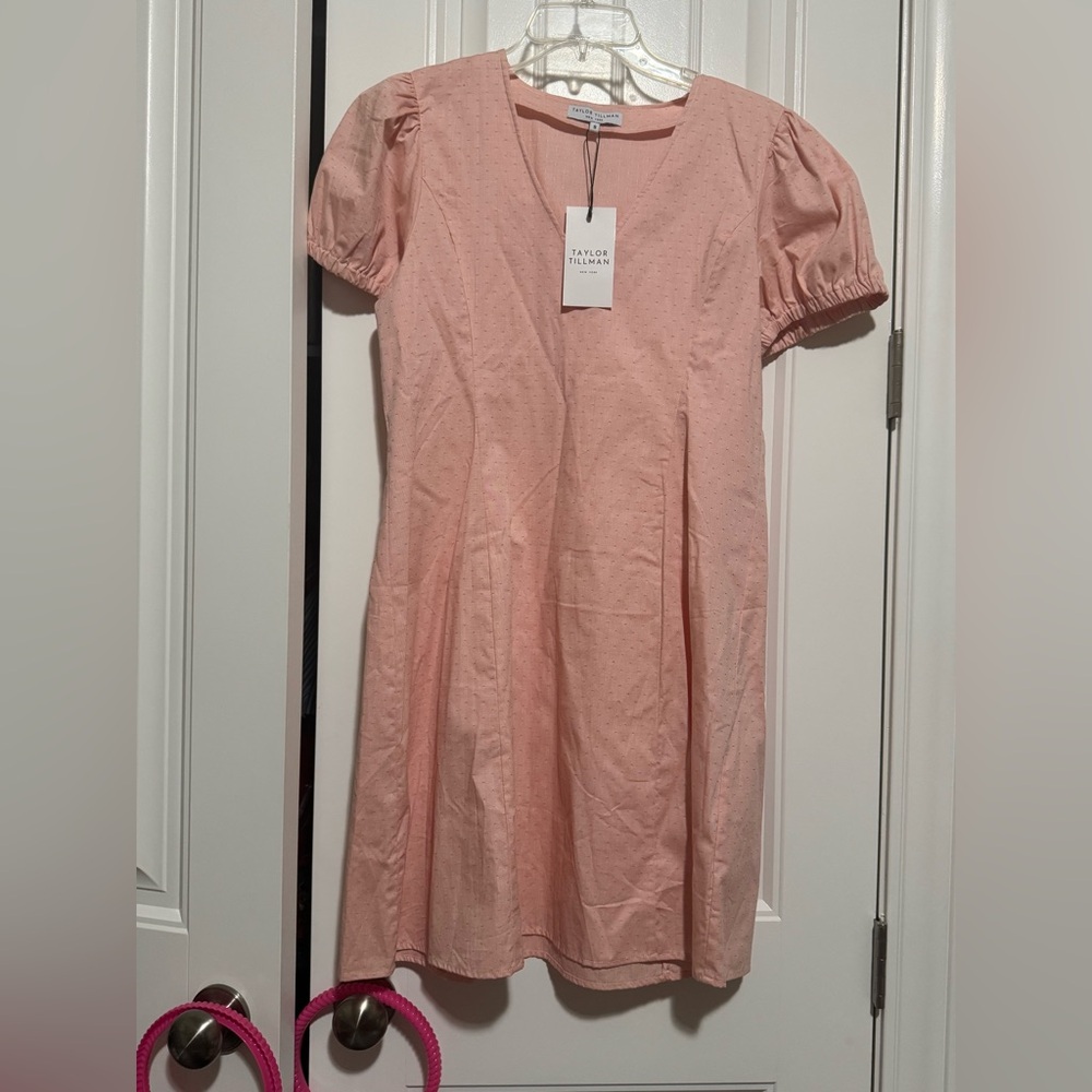 NWT Taylor Tillman New York Eden 100% cotton Dress SZ SMpit2pit 18” length 36”